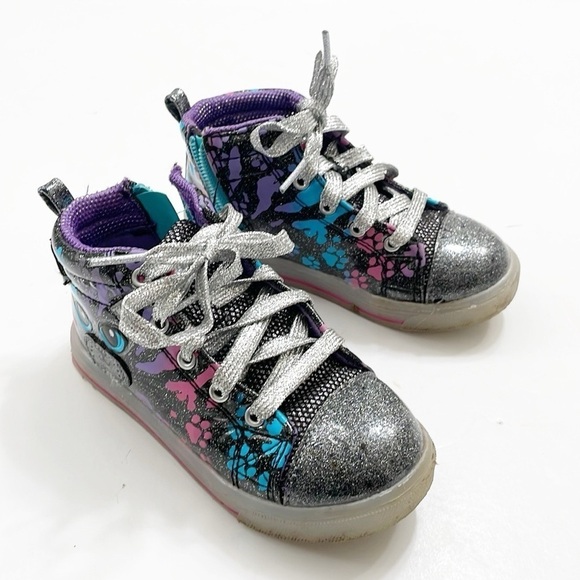 Athletic Works animal print toddler girls light up sneakers - Picture 2 of 8